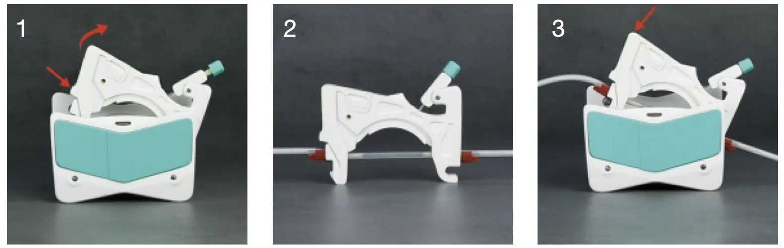 Tubing installation steps 1-3